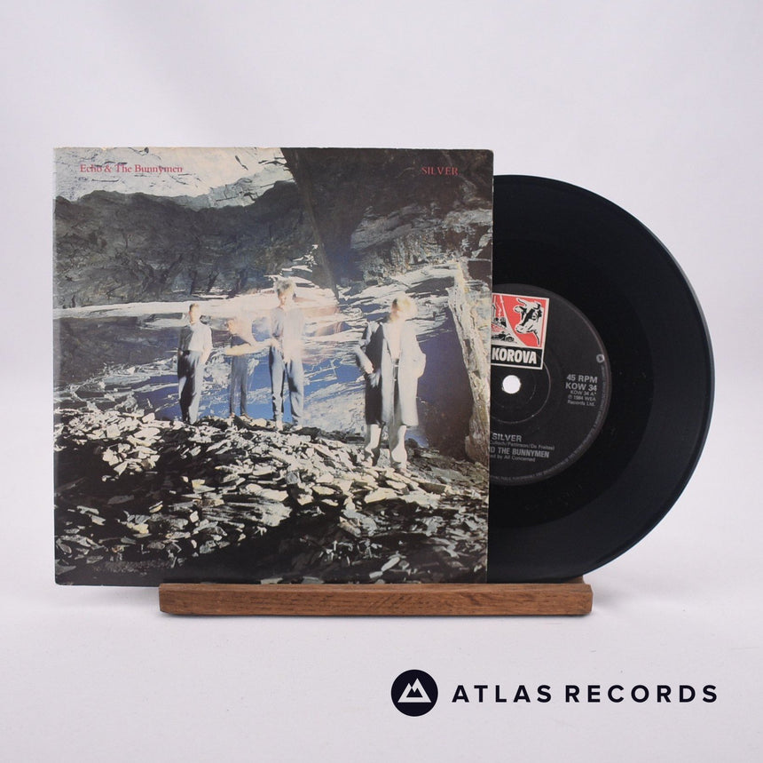 Echo & The Bunnymen Silver 7" Vinyl Record - Front Cover & Record