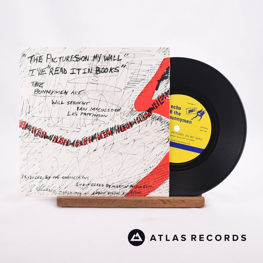 Echo & The Bunnymen The Pictures On My Wall 7" Vinyl Record - Front Cover & Record