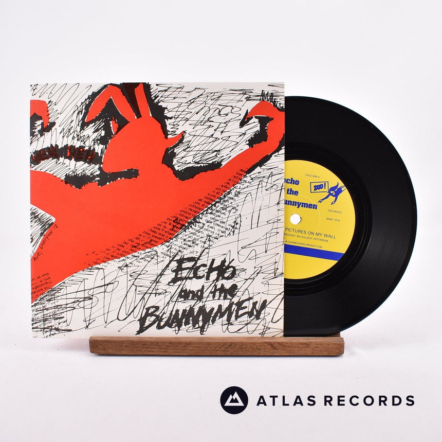 Echo & The Bunnymen The Pictures On My Wall 7" Vinyl Record - Front Cover & Record