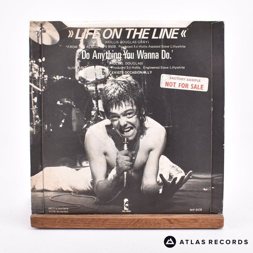 Eddie And The Hot Rods - Life On The Line - 7" Vinyl Record - VG+/EX