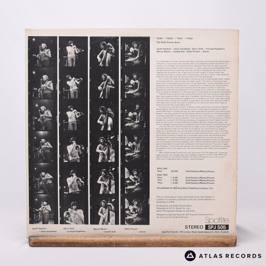 Eddie Prévost Band - Now Here This Then ... - A1 B2 LP Vinyl Record - VG+/EX