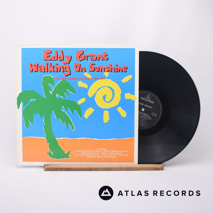Eddy Grant Walking On Sunshine - The Very Best Of Eddy Grant LP Vinyl Record - Front Cover & Record