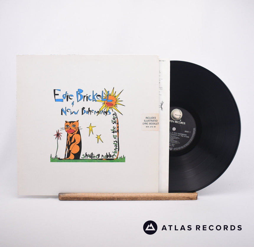 Edie Brickell & New Bohemians Shooting Rubberbands At The Stars LP Vinyl Record - Front Cover & Record
