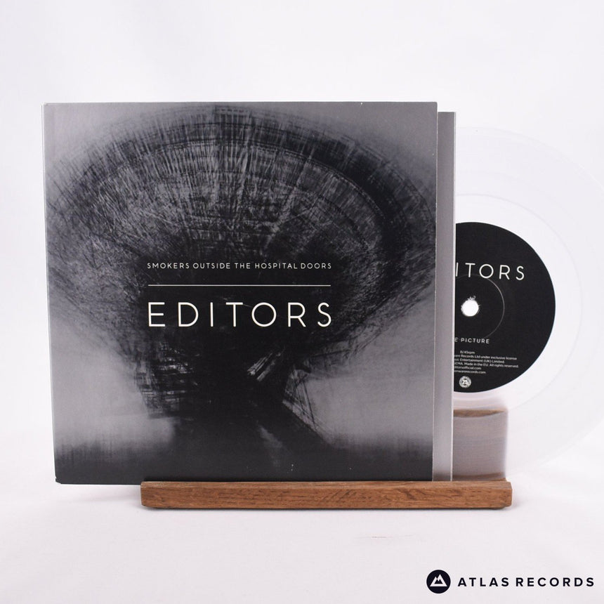 Editors Smokers Outside The Hospital Doors 7" Vinyl Record - Front Cover & Record