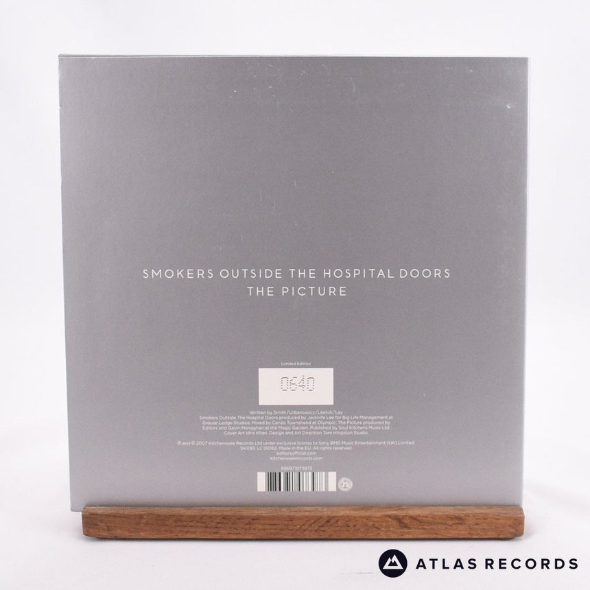 Editors - Smokers Outside The Hospital Doors - Clear 7" Vinyl Record - EX/NM