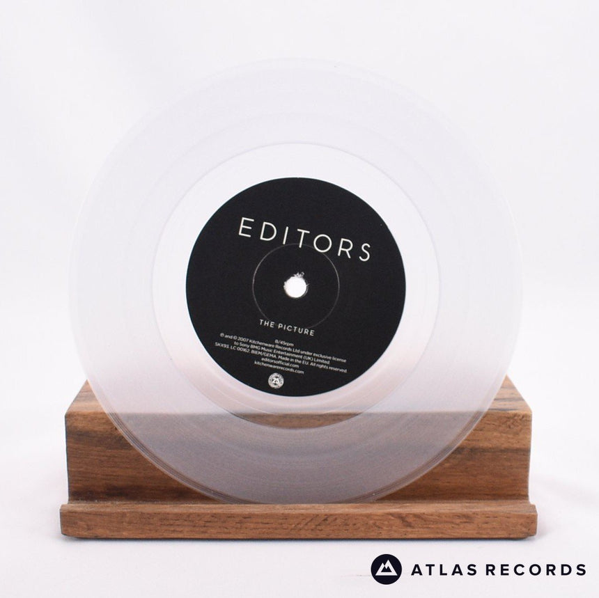 Editors - Smokers Outside The Hospital Doors - Clear 7" Vinyl Record - EX/NM