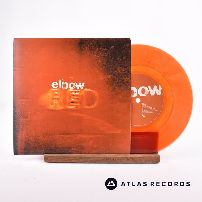 Elbow Red 7" Vinyl Record - Front Cover & Record