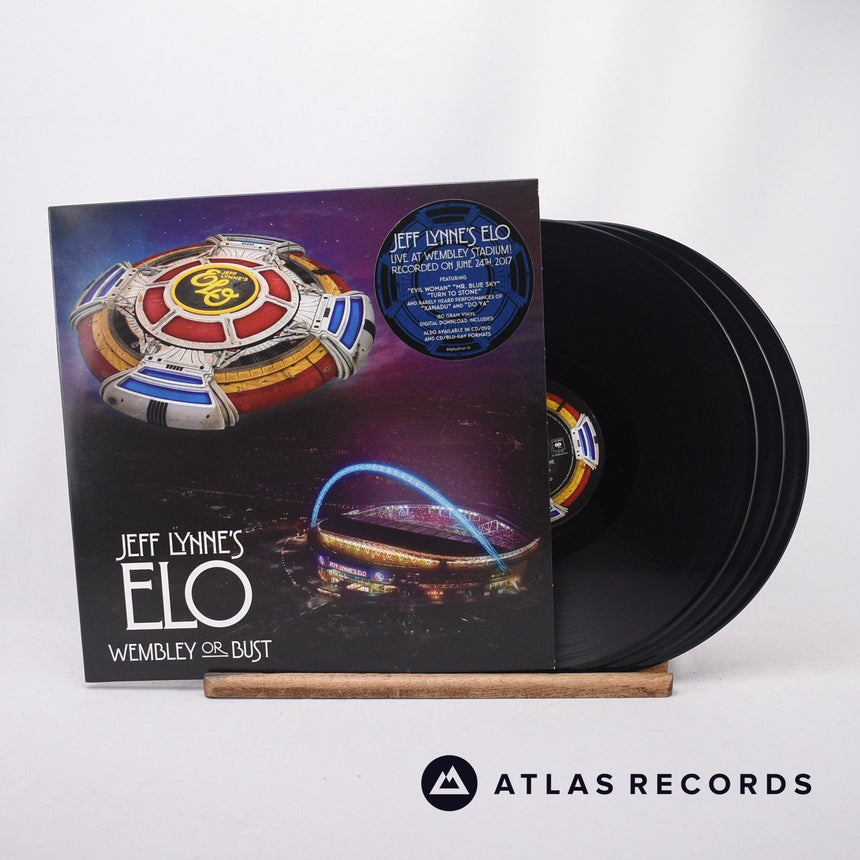 Electric Light Orchestra Wembley Or Bust 3 x LP Vinyl Record - Front Cover & Record