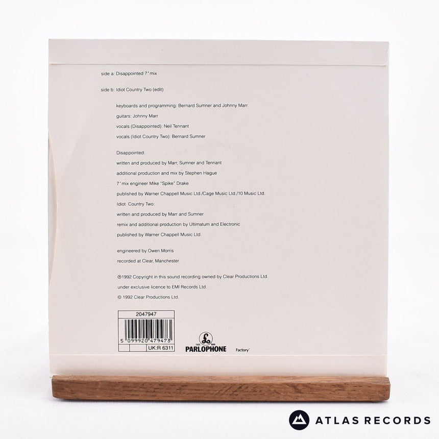 Electronic - Disappointed - 7" Vinyl Record - EX/EX