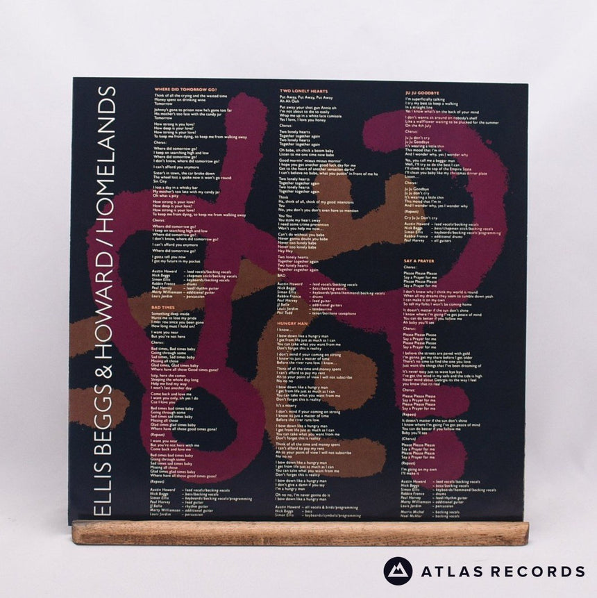 Ellis, Beggs & Howard - Homelands - Lyric Sheet LP Vinyl Record - EX/EX