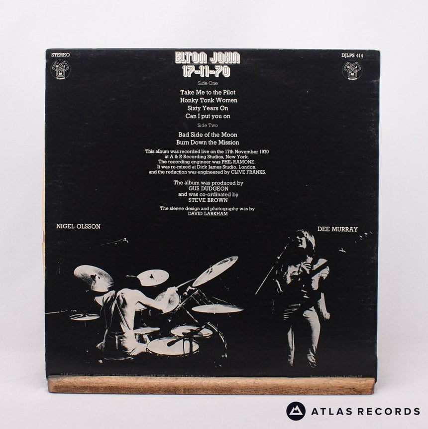 Elton John - 17-11-70 - LP Vinyl Record - VG+/EX