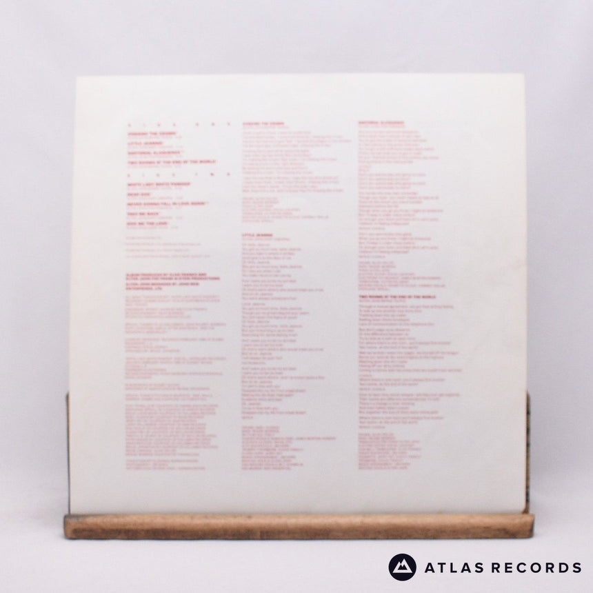 Elton John - 21 At 33 - Lyric Sheet LP Vinyl Record - VG+/VG+