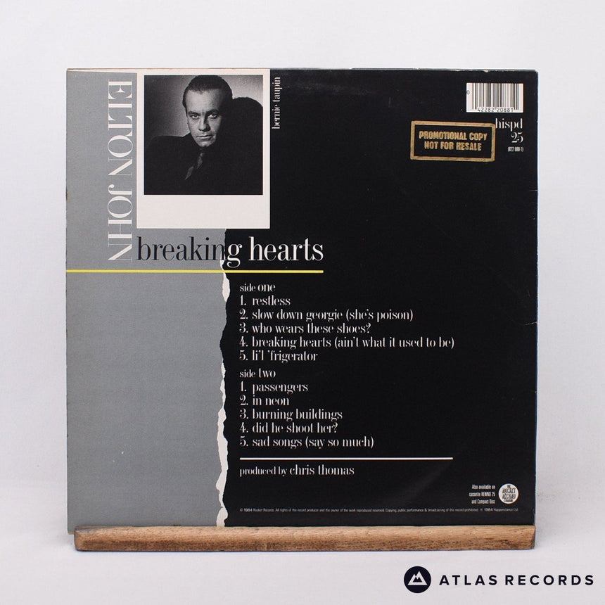 Elton John - Breaking Hearts - LP Vinyl Record - VG+/EX