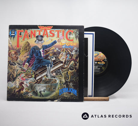 Elton John Captain Fantastic And The Brown Dirt Cowboy LP Vinyl Record - Front Cover & Record