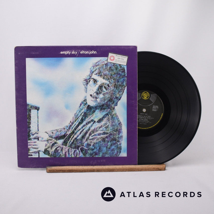 Elton John Empty Sky LP Vinyl Record - Front Cover & Record
