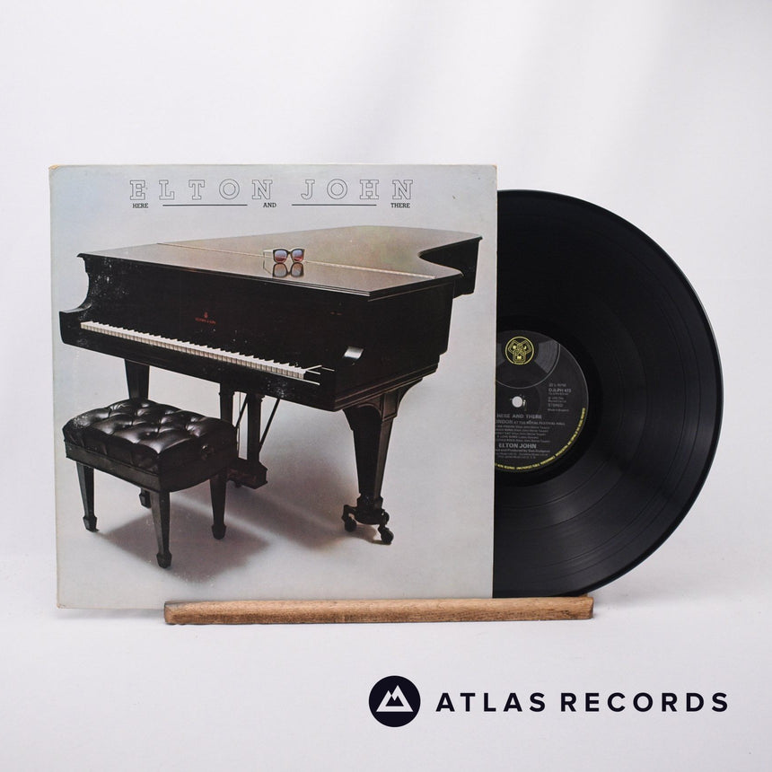 Elton John Here And There LP Vinyl Record - Front Cover & Record