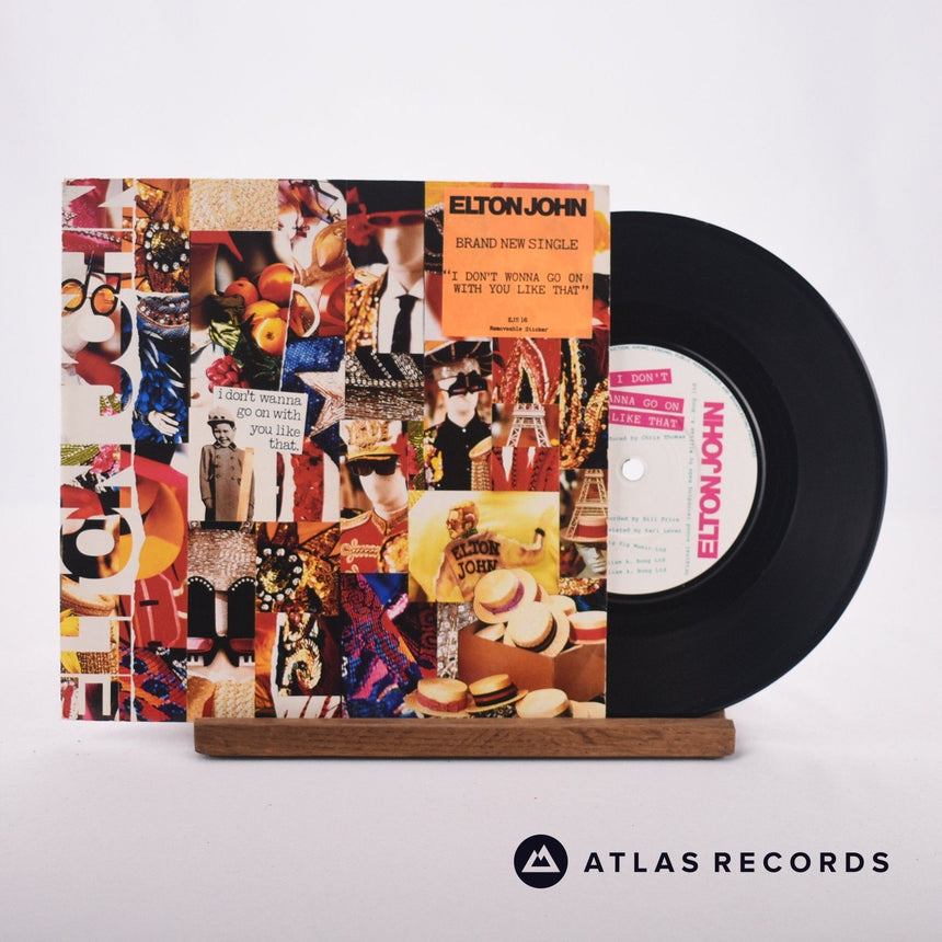 Elton John I Don't Wanna Go On With You Like That 7" Vinyl Record - Front Cover & Record