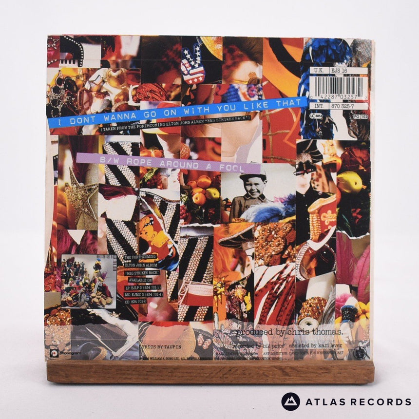 Elton John - I Don't Wanna Go On With You Like That - 7" Vinyl Record - VG+/VG+