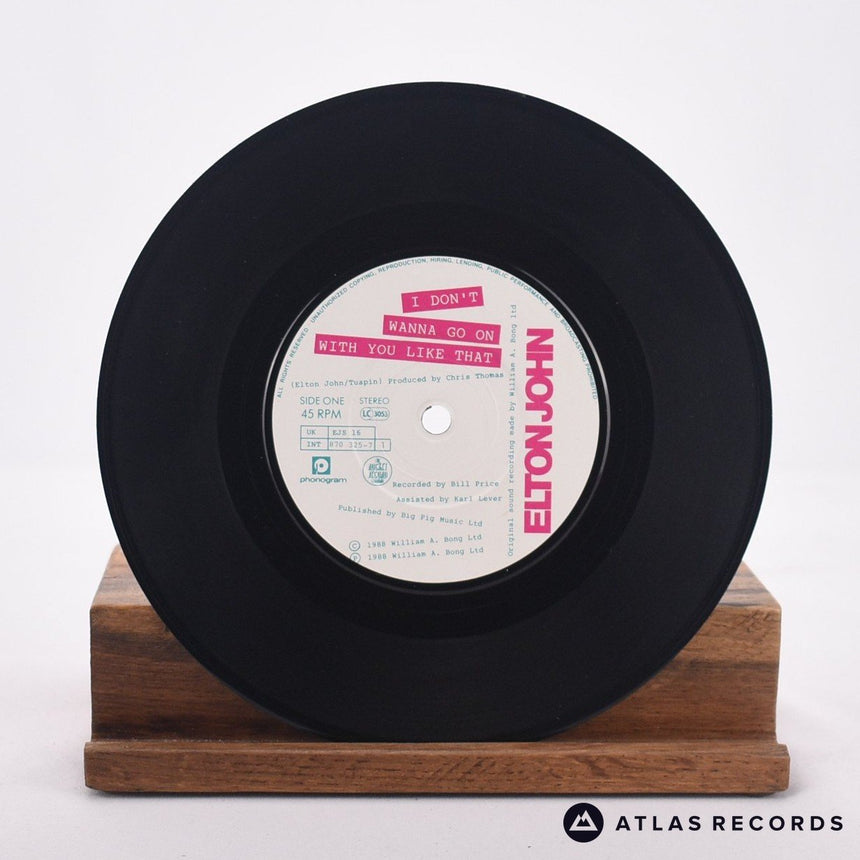 Elton John - I Don't Wanna Go On With You Like That - 7" Vinyl Record - VG+/VG+