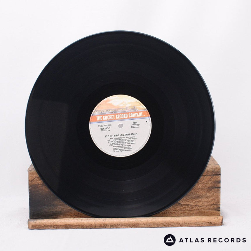 Elton John - Ice On Fire - Greece LP Vinyl Record - EX/EX