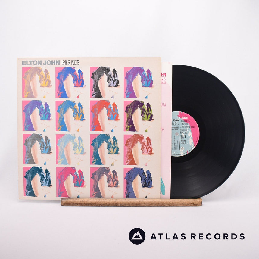 Elton John Leather Jackets LP Vinyl Record - Front Cover & Record