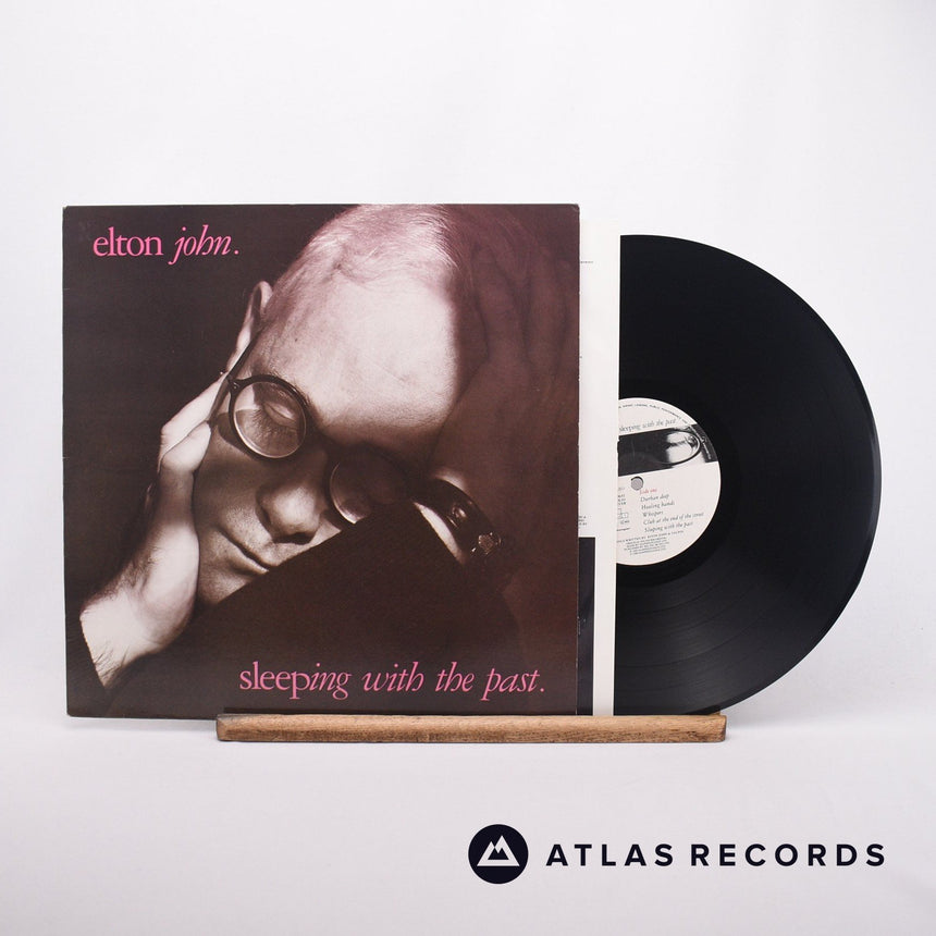Elton John Sleeping With The Past LP Vinyl Record - Front Cover & Record