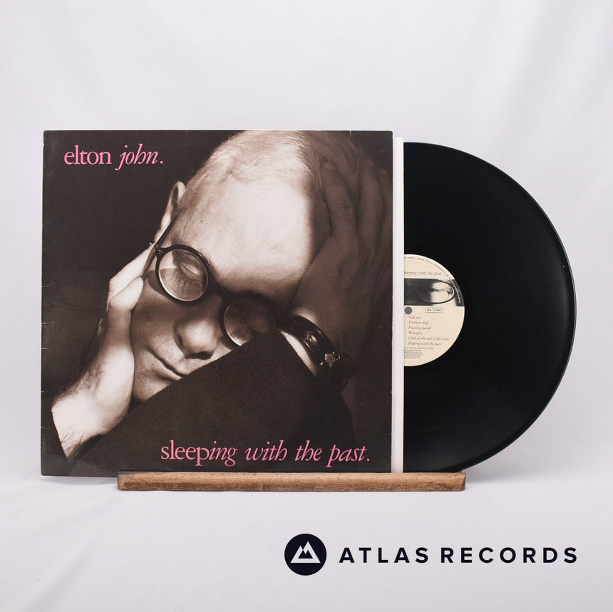 Elton John Sleeping With The Past LP Vinyl Record - Front Cover & Record