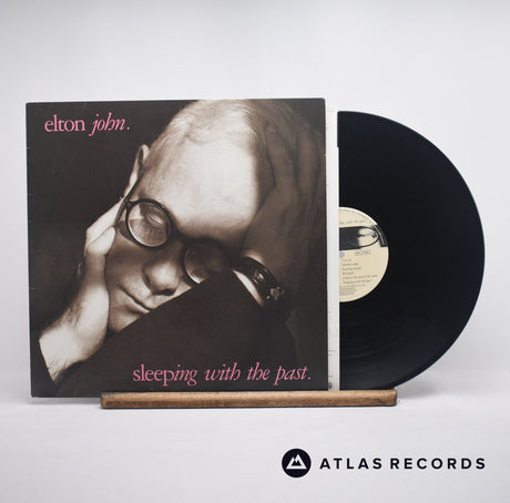 Elton John Sleeping With The Past LP Vinyl Record - Front Cover & Record