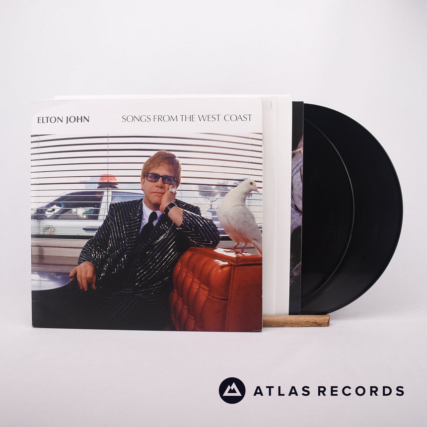 Elton John Songs From The West Coast 2 x LP Vinyl Record - Front Cover & Record