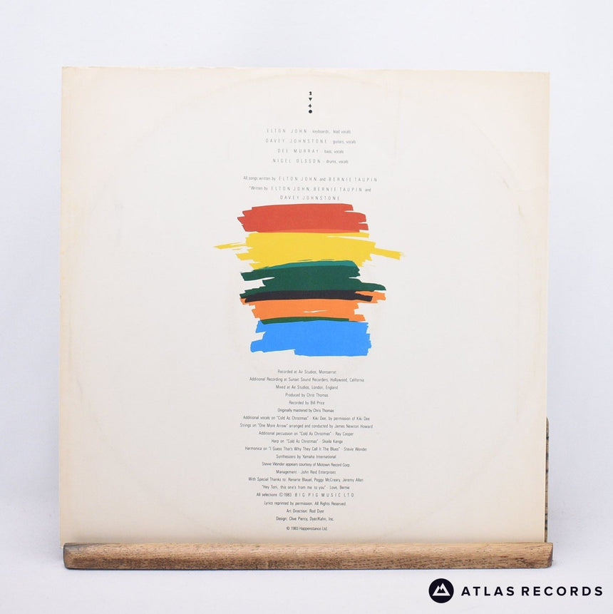Elton John - Too Low For Zero - LP Vinyl Record - EX/EX