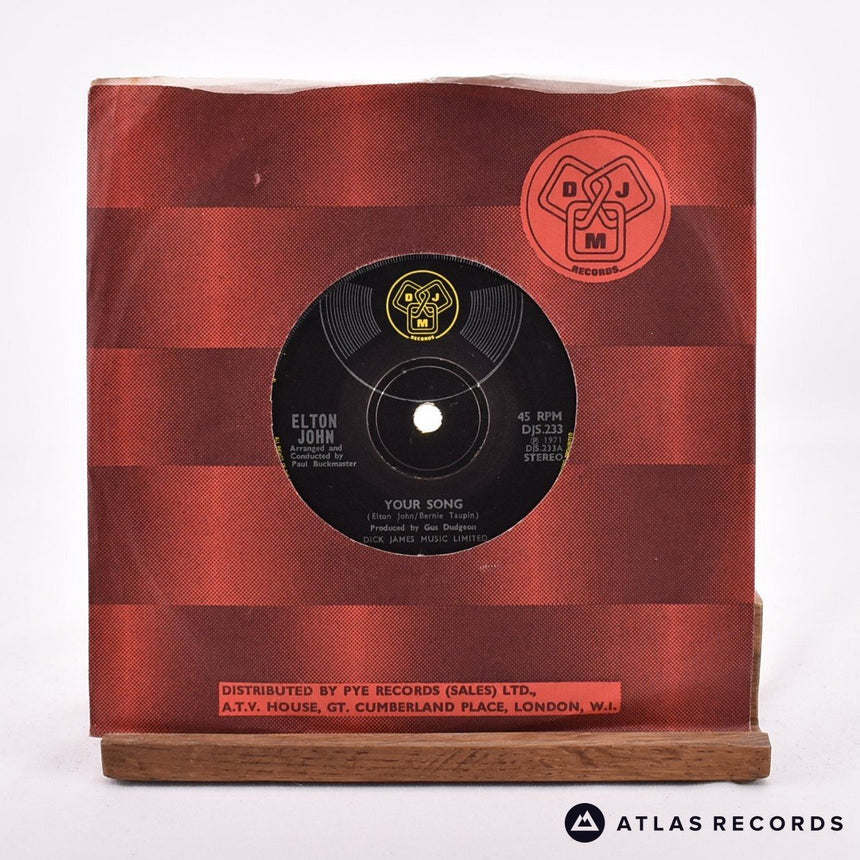 Elton John Your Song 7" Vinyl Record - In Sleeve