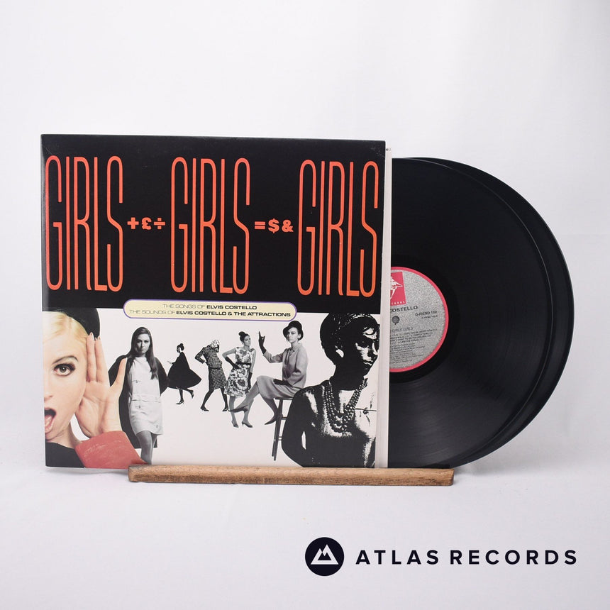 Elvis Costello - Girls +£÷ Girls =$& Girls - Double LP Vinyl Record - EX/EX