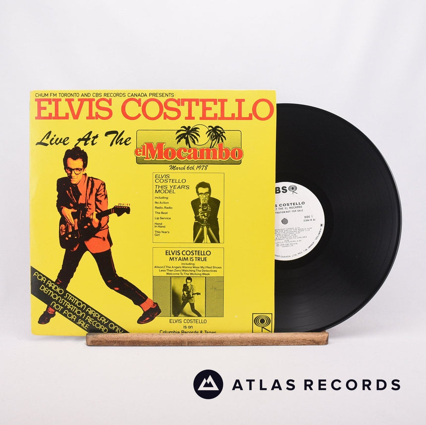 Elvis Costello Live At The El Mocambo LP Vinyl Record - Front Cover & Record