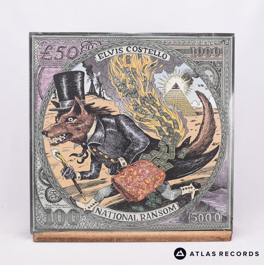 Elvis Costello National Ransom Double LP Vinyl Record - Front Cover & Record