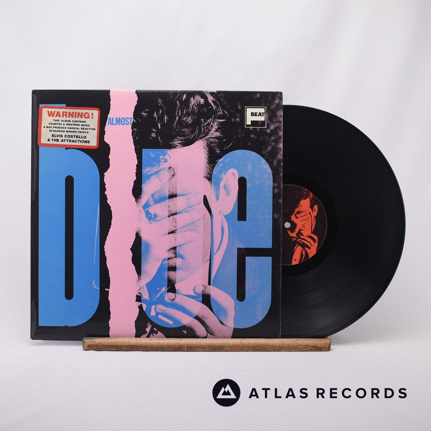 Elvis Costello & The Attractions Almost Blue LP Vinyl Record - Front Cover & Record