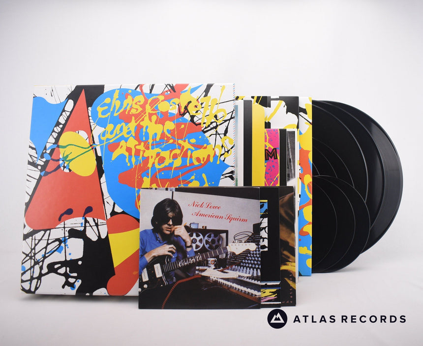 Elvis Costello & The Attractions Armed Forces 3 x LP + 3 x LP10" + 3 x 7" Vinyl Record - Front Cover & Record