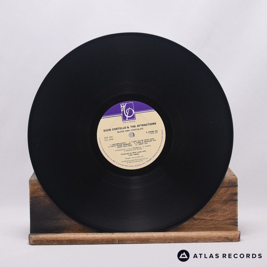 Elvis Costello & The Attractions - Blood & Chocolate - LP Vinyl Record - EX/EX