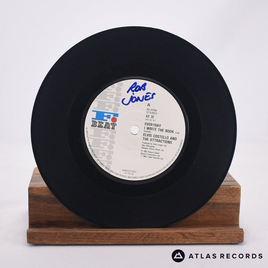Elvis Costello & The Attractions - Everyday I Write The Book - 7" Vinyl Record - EX/VG+