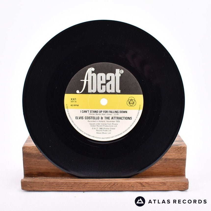 Elvis Costello & The Attractions - I Can't Stand Up For Falling Down - 7" Vinyl Record - EX/EX