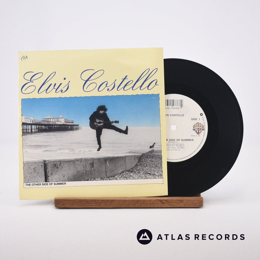 Elvis Costello The Other Side Of Summer 7" Vinyl Record - Front Cover & Record