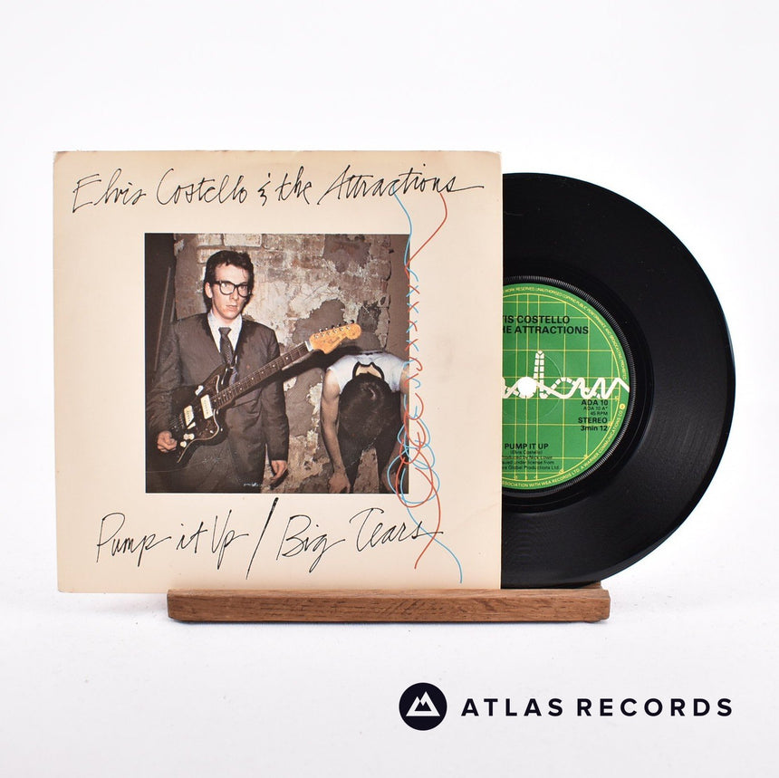 Elvis Costello & The Attractions Pump It Up 7" Vinyl Record - Front Cover & Record