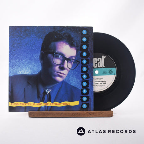 Elvis Costello & The Attractions Sweet Dreams 7" Vinyl Record - Front Cover & Record