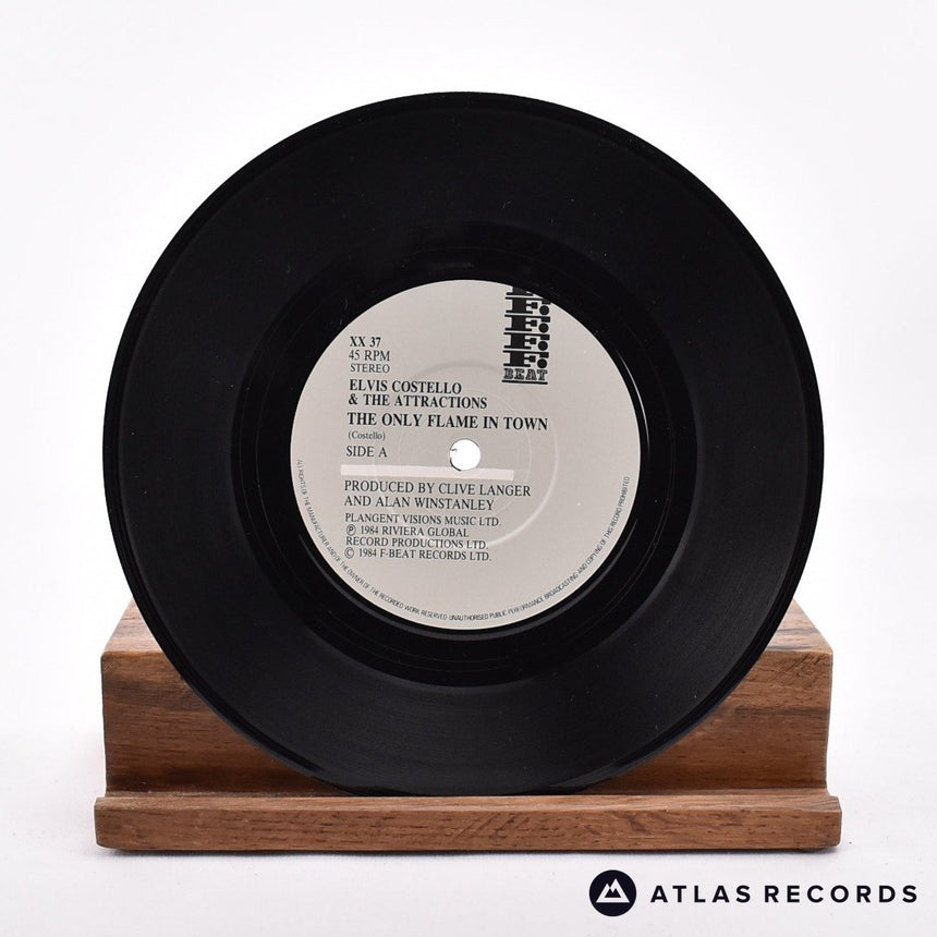 Elvis Costello & The Attractions - The Only Flame In Town - 7" Vinyl Record - EX/EX