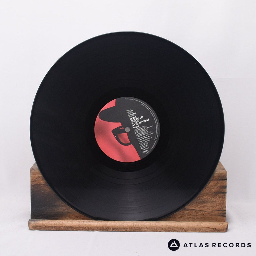 Elvis Costello & The Attractions - Trust - Lyric Sheet LP Vinyl Record - EX/NM