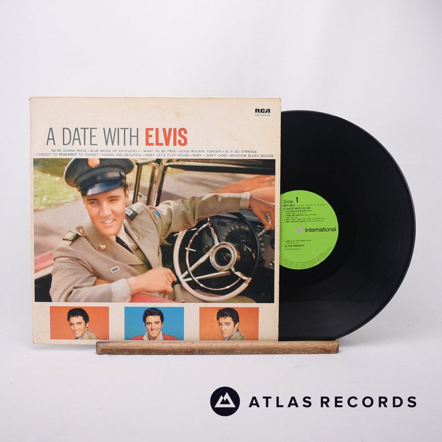 Elvis Presley A Date With Elvis LP Vinyl Record - Front Cover & Record