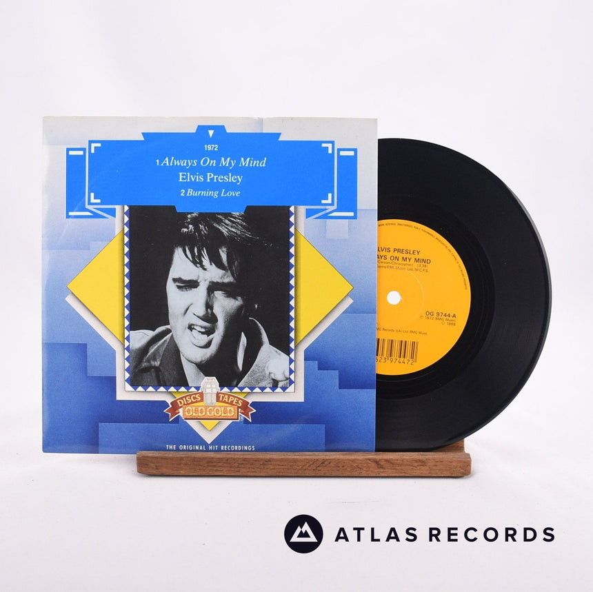 Elvis Presley Always On My Mind 7" Vinyl Record - Front Cover & Record