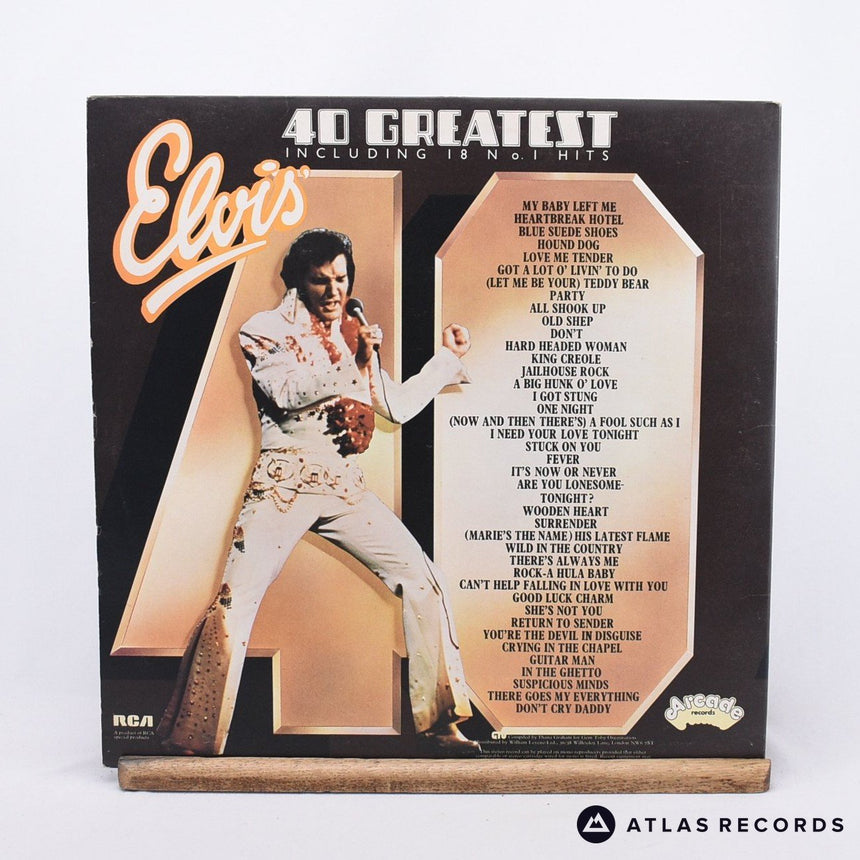 Elvis Presley - Elvis' 40 Greatest - Gatefold 2 x LP Vinyl Record - EX/VG+