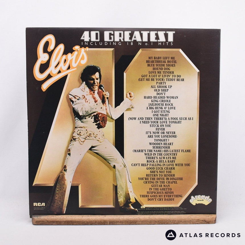 Elvis Presley - Elvis's 40 Greatest - Gatefold 2 x LP Vinyl Record - EX/EX