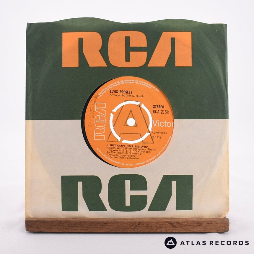 Elvis Presley I Just Can't Help Believin' 7" Vinyl Record - In Sleeve