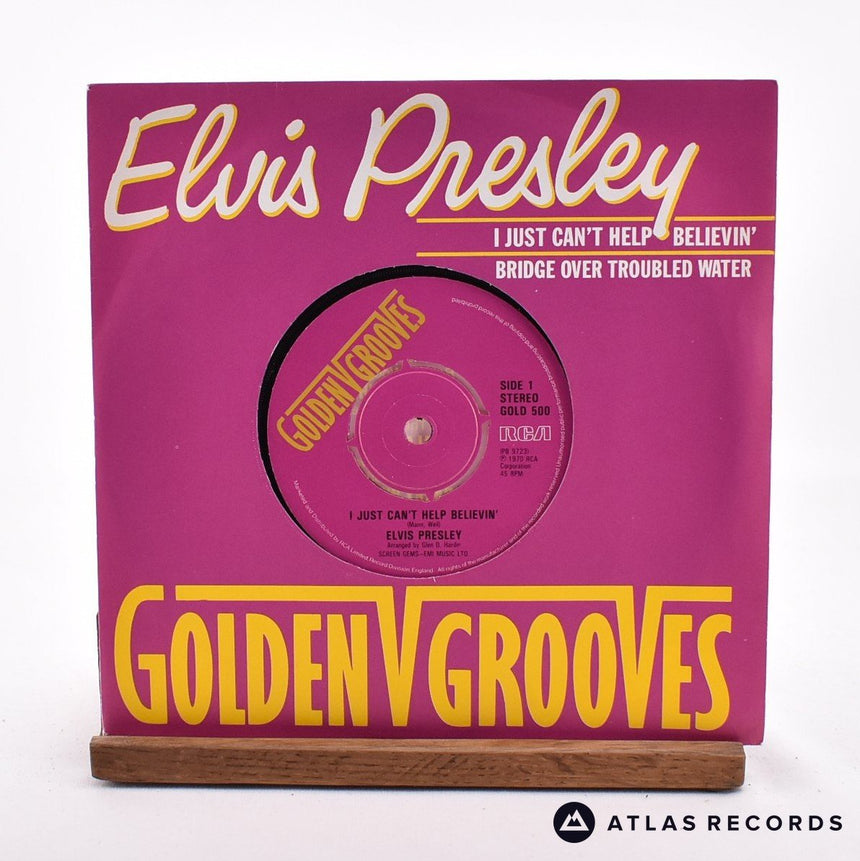 Elvis Presley I Just Can't Help Believin' 7" Vinyl Record - Front Cover & Record